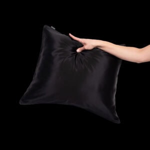 Alternative view of Premium Silkkinen Tyynynpäällinen Sysimusta