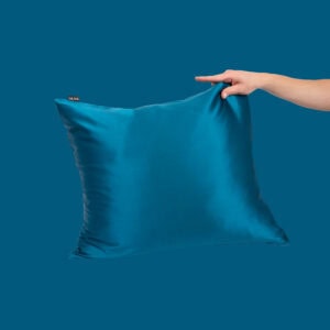 Alternative view of Silkkinen Tyynynpäällinen Sininen