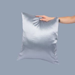 Alternative view of Silkkinen Tyynynpäällinen Tuhkansininen